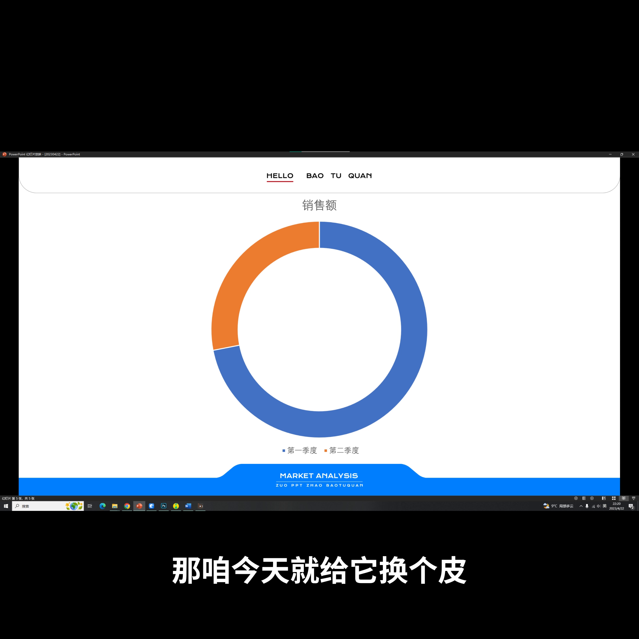 腻了！给PPT圆环图换个皮肤吧！