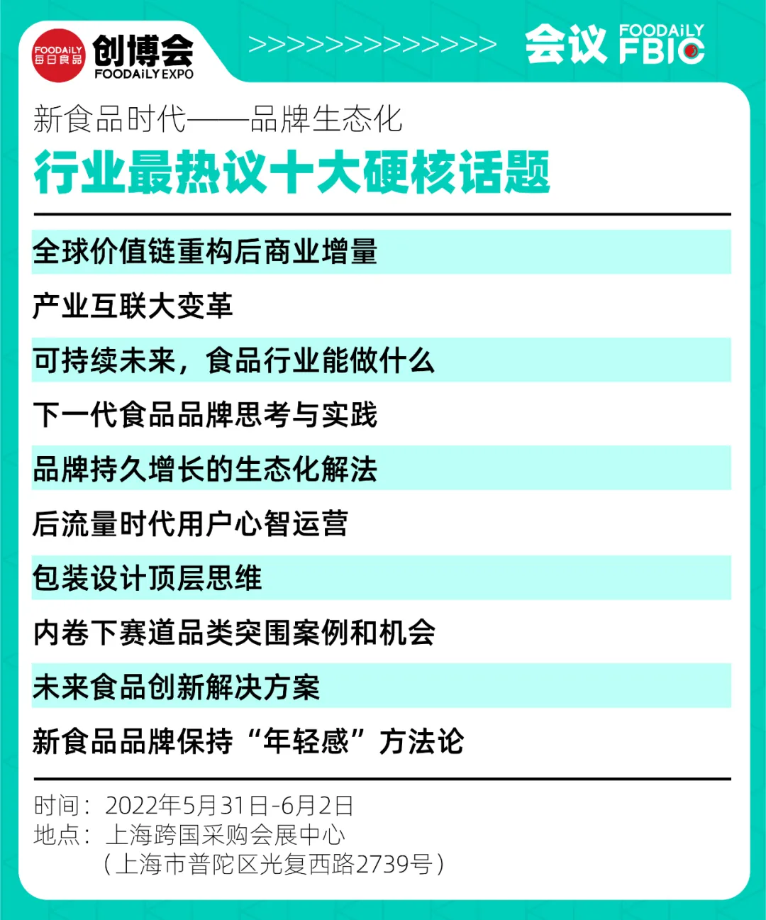 Foodaily创博会2022 | 与120+演讲嘉宾先进入新食品未来