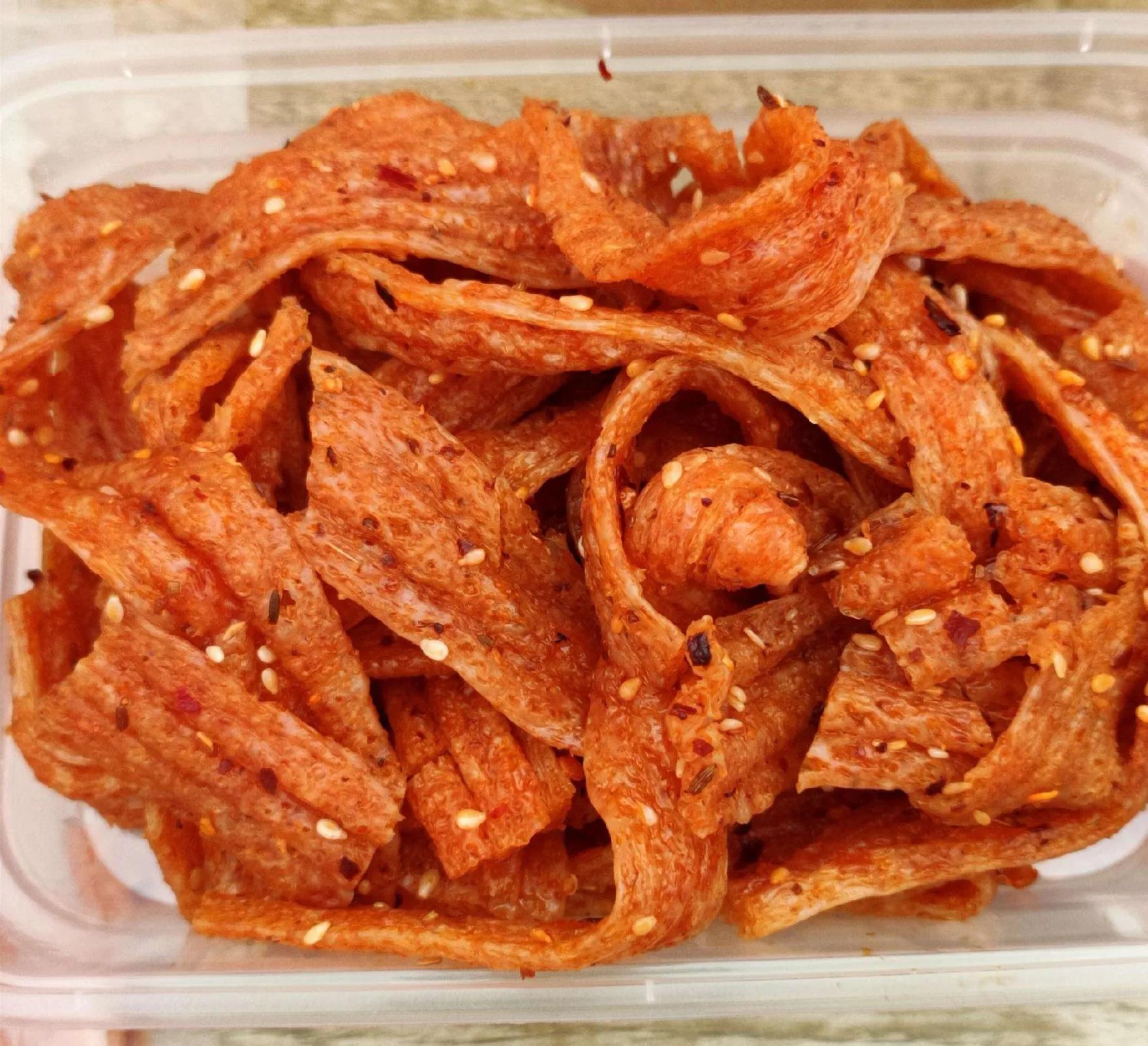 手工辣条一根一根又一根,吃得停不下来