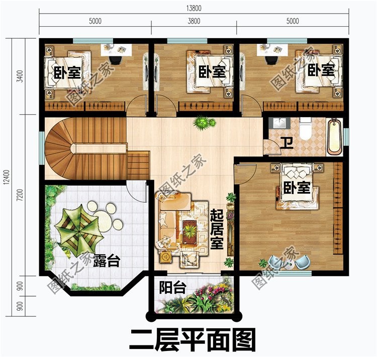 欧式双层别墅设计图，大气又内敛，量身定制的好房型