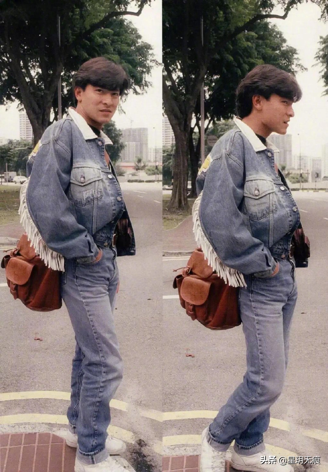 刘德华1994年的欧洲旅行照曝光，牛仔穿搭真不错