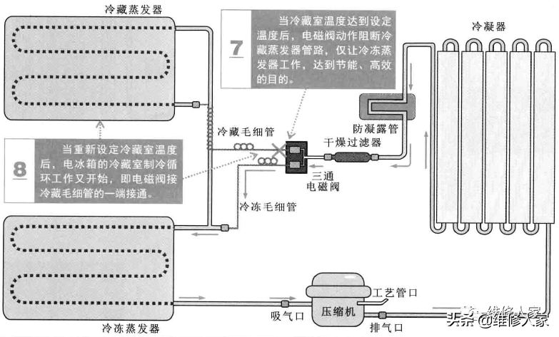 图解电冰箱的制冷原理