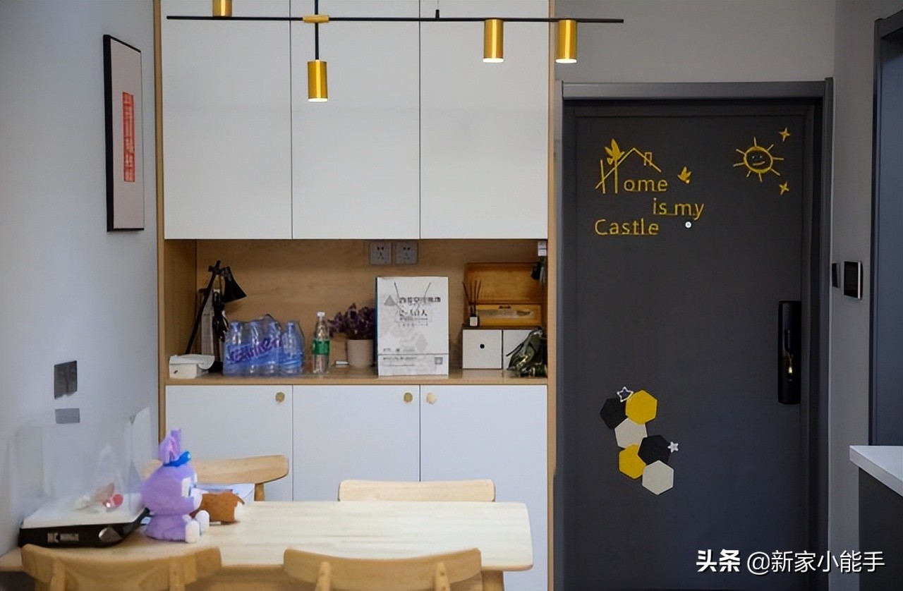 65平简约北欧风格，全屋装修花了9W，电视墙实用又大气，分享一下