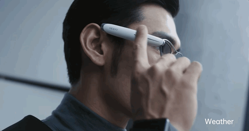 OPPO新智能眼鏡酷似龍珠戰(zhàn)力測試儀：懸浮顯示通知，還能導航翻譯