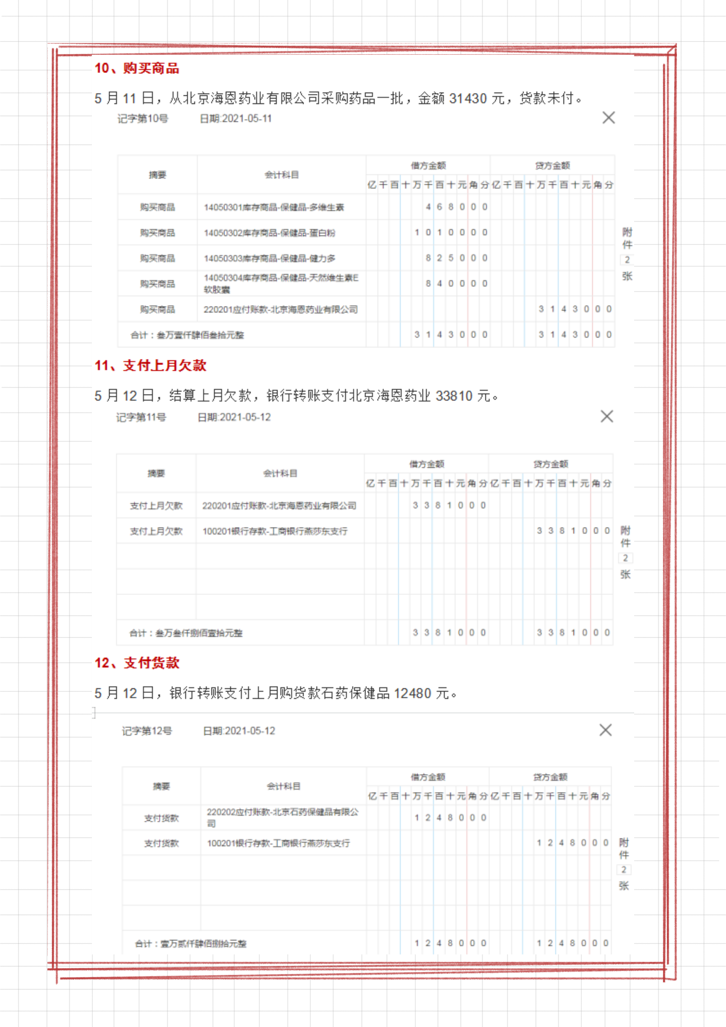 个体工商户会计怎么做账？个体工商户的会计分录汇总，附案例解析