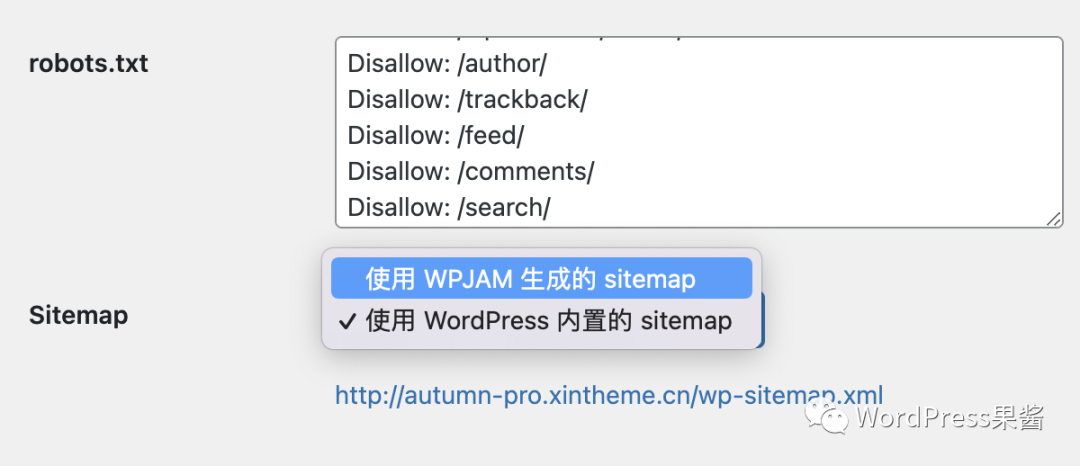无需任何插件，WordPress 已经内置了 sitemap 功能