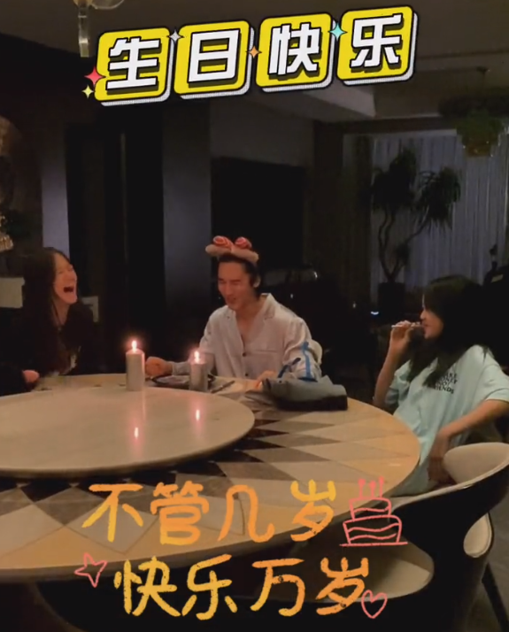 钟丽缇晒照为老公庆生，两女儿身高超妈妈，张伦硕搂着妻女好幸福