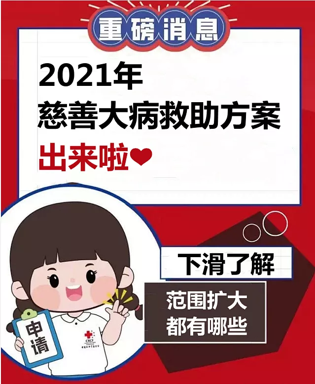 2021年慈善大病救助启动，符合条件者速申请！