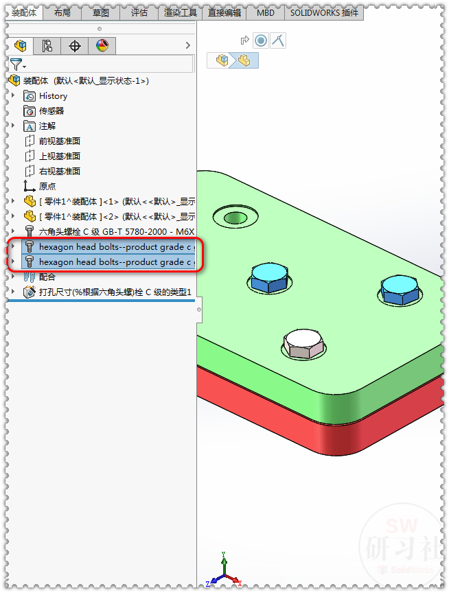 SolidWorks装配体中Toolbox标准件怎么变中文名字