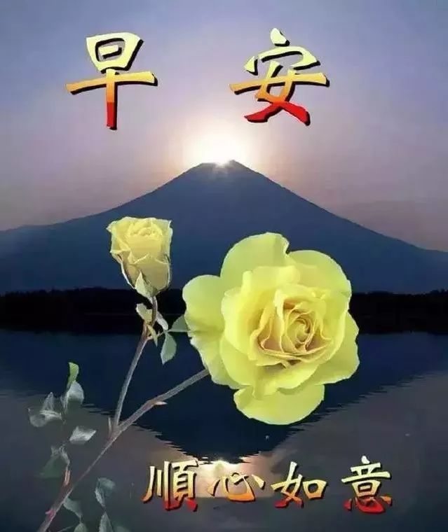 周二早上好问候语图片 清新漂亮的早上好动态图片 一句早安无限祝福图片