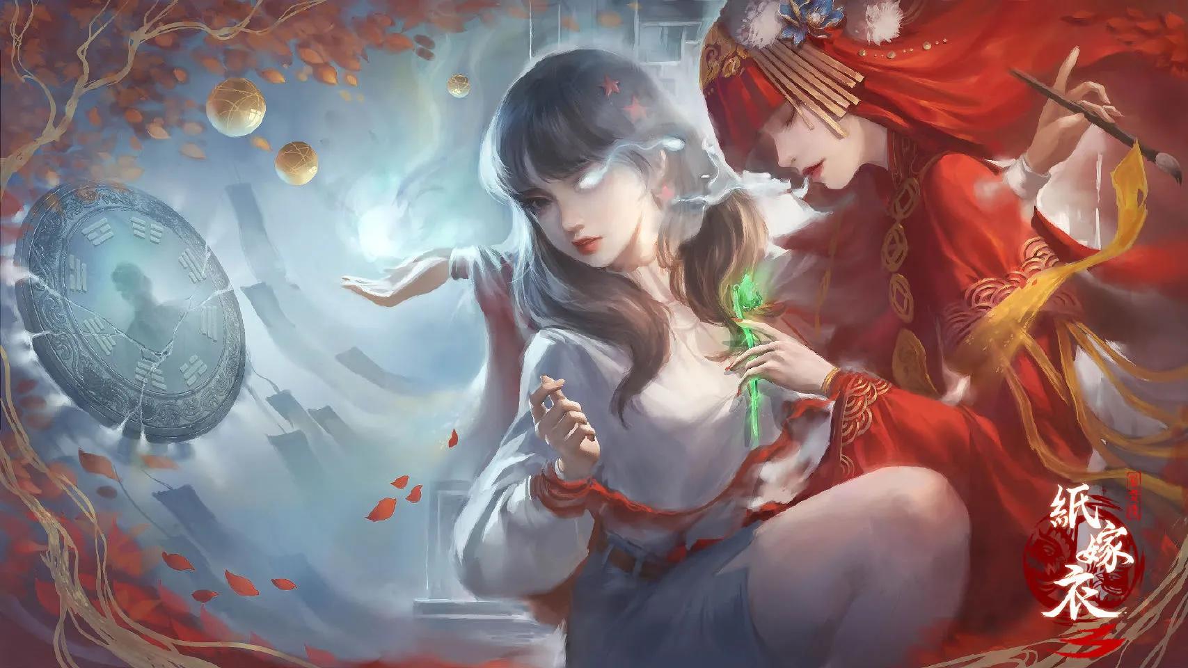 纸嫁衣王娇彤,聂莫黎,申墨卿横,竖屏壁纸纸嫁衣