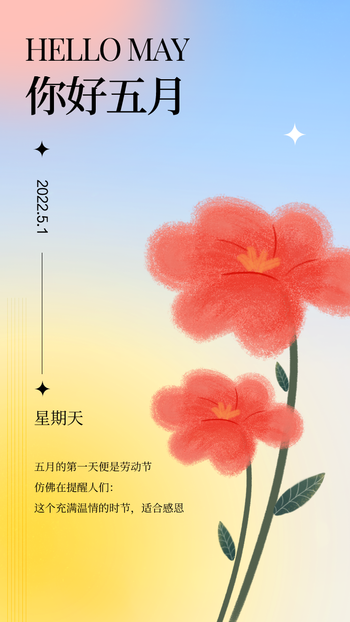 五月早上好祝福语图片 早上好的图片问候祝福语句子图片