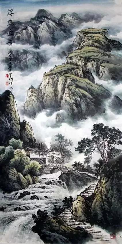曾刚彩墨山水画图片(了解曾刚的简介和作品)