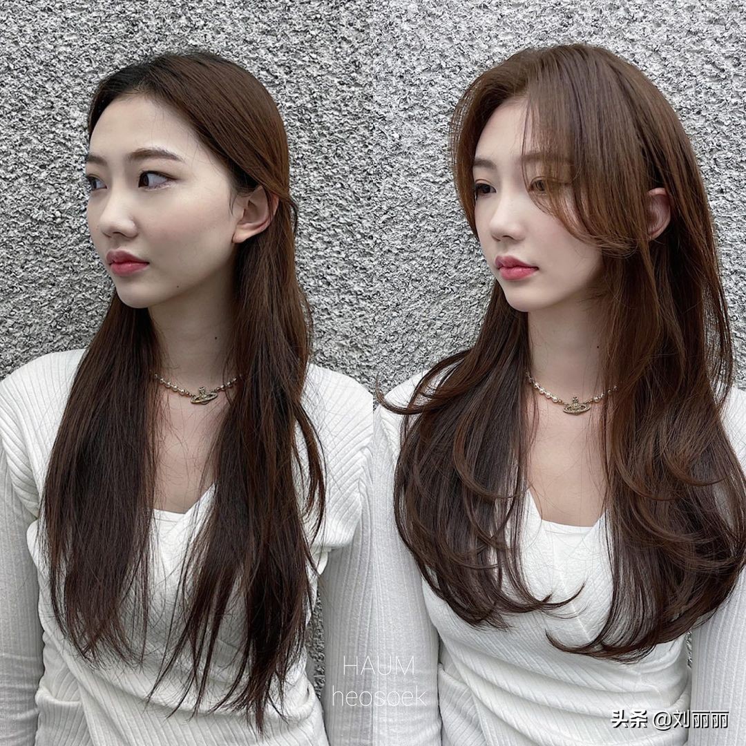 22发型这样剪 变化就是不一样 像整容像换脸 安夏美发