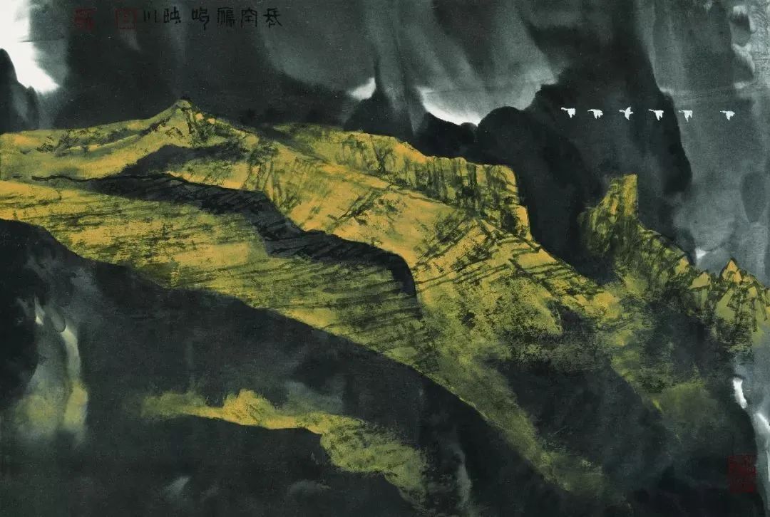 他的画激情迸发，境界博大