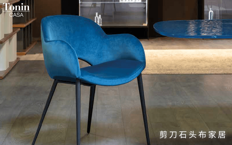 意大利进口家具TONINCAS餐椅吧椅设计欣赏，曲线玲珑外形别致