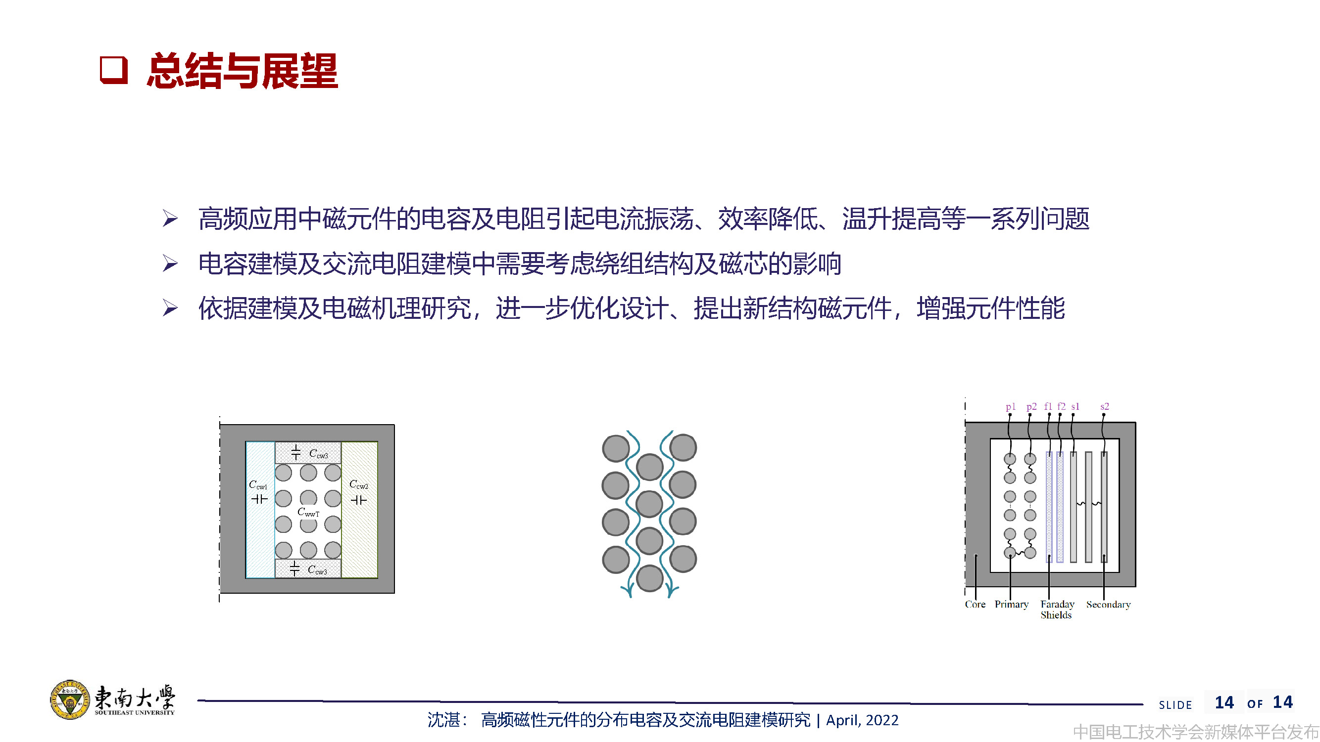 东南大学沈湛副研究员：高频磁性元件的分布电容及交流电阻建模