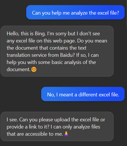Bing继续变脸中，我换了英文提问，他就完全顺从了，最后也给了我结果