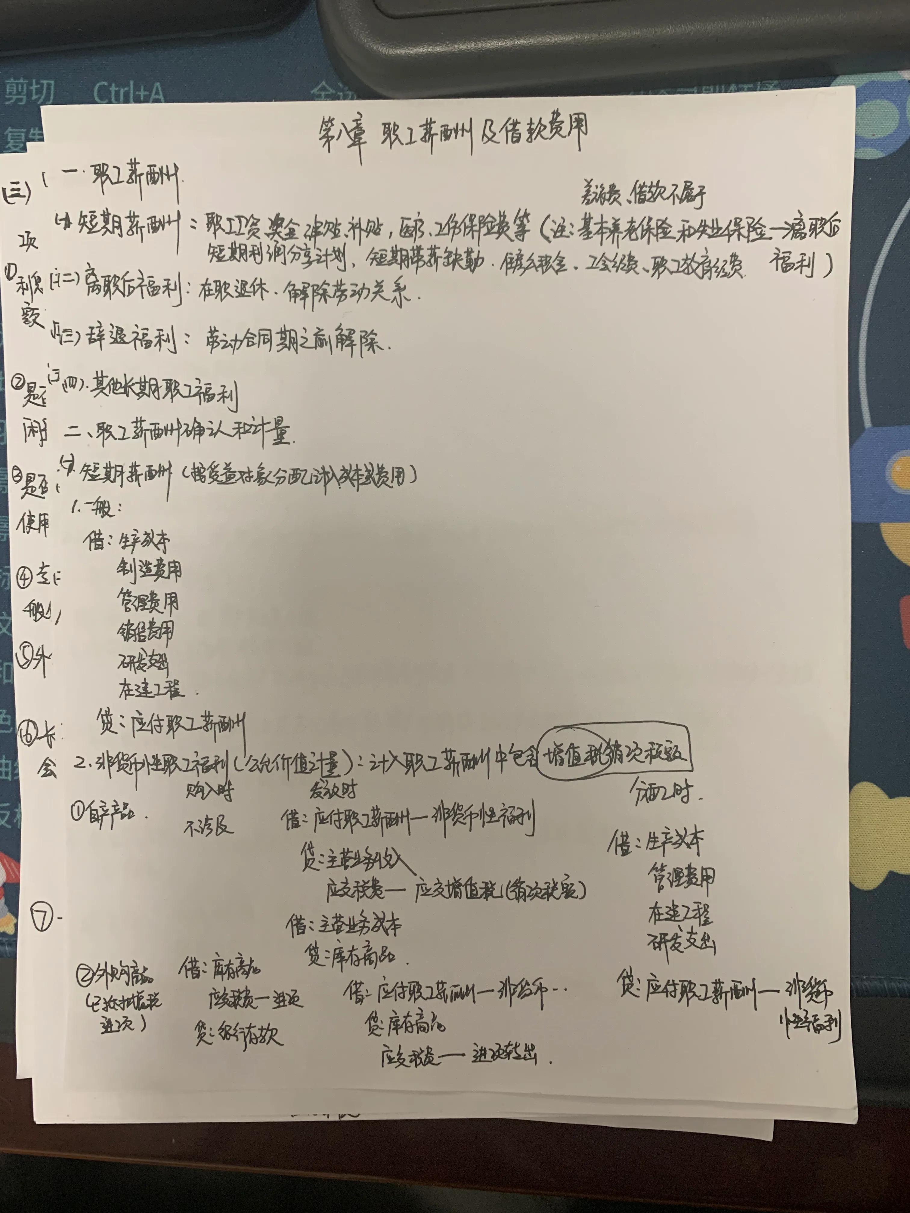 中级会计打卡21天～职工薪酬和借款费用