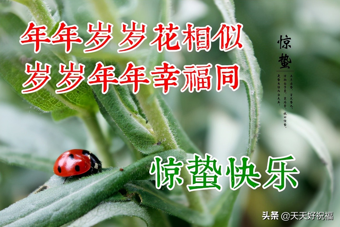 3月5日惊蛰早上好动态表情图片大全祝大家惊蛰快乐祝福语