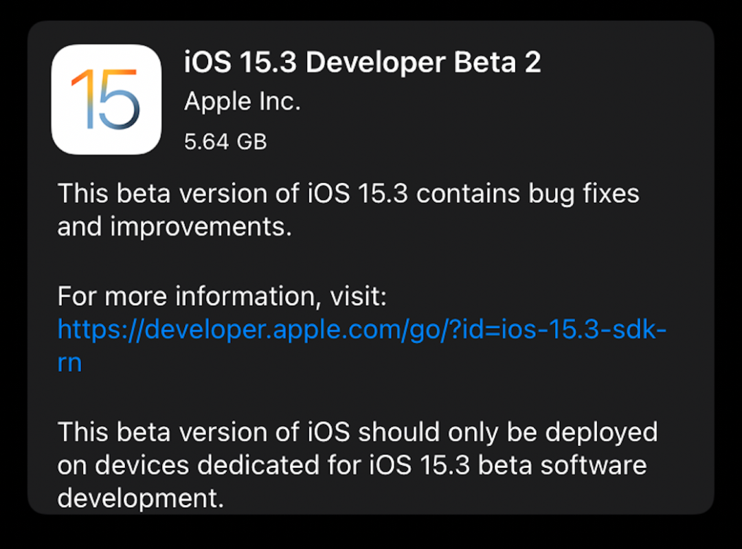 iOS15 雙系統版本發布，修復了這些問題
