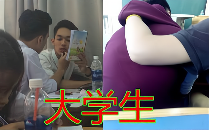 大学课堂男生陪女朋友上课，看似让人羡慕，网友：不如分手