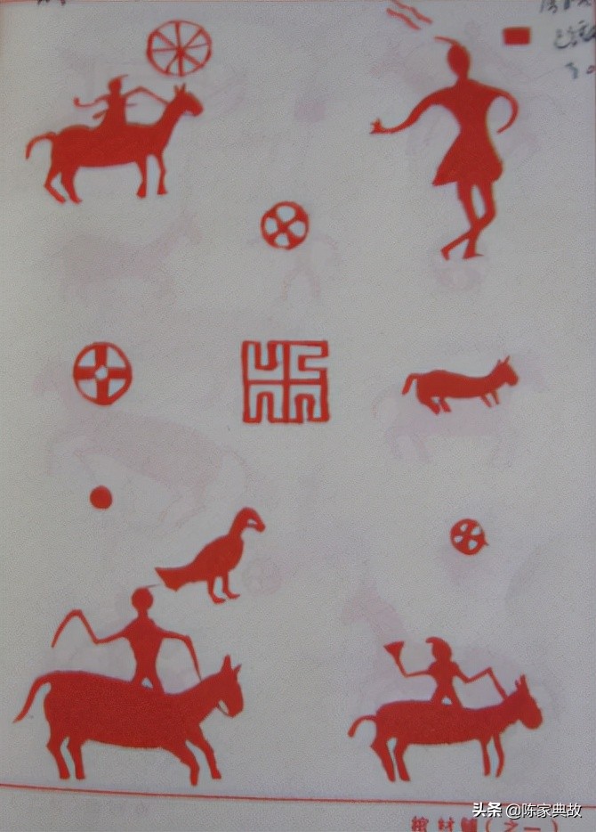 僰人珙县麻塘坝"僰人岩画"(上面是"僰人岩画",其图案和彝族以及三星堆