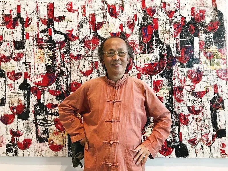 他的画激情迸发，境界博大