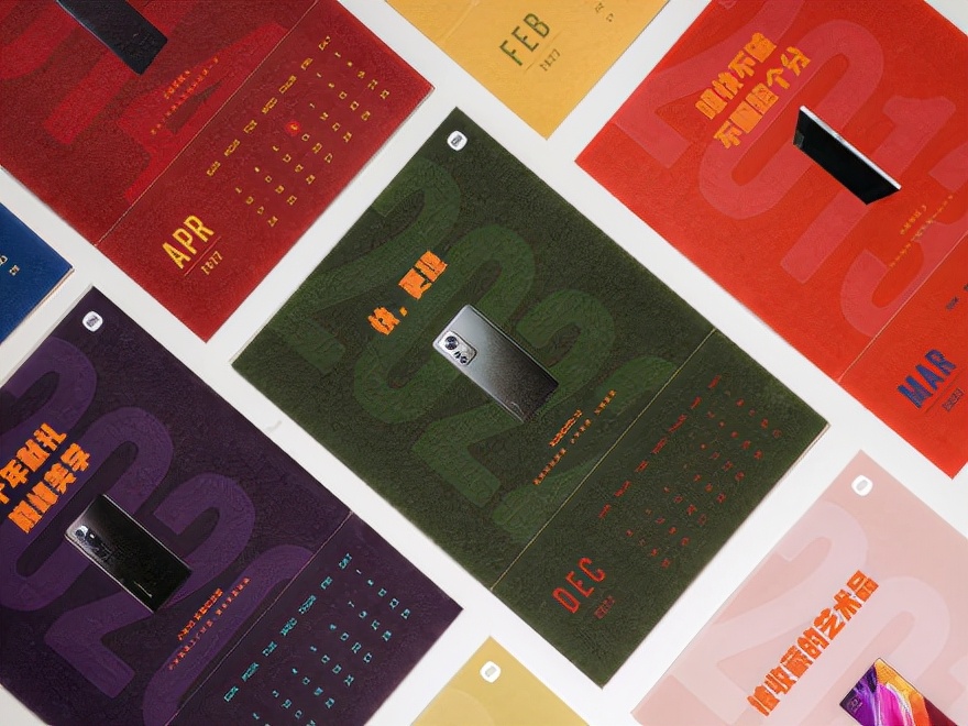 小米官方出品的2022月历太酷了！12款经典机型全回顾！设计好走心