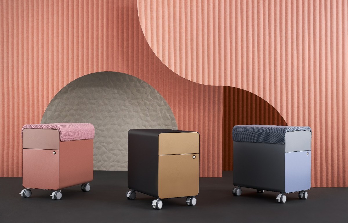 Steelcase为敏捷办公空间推出Edvi储物柜
