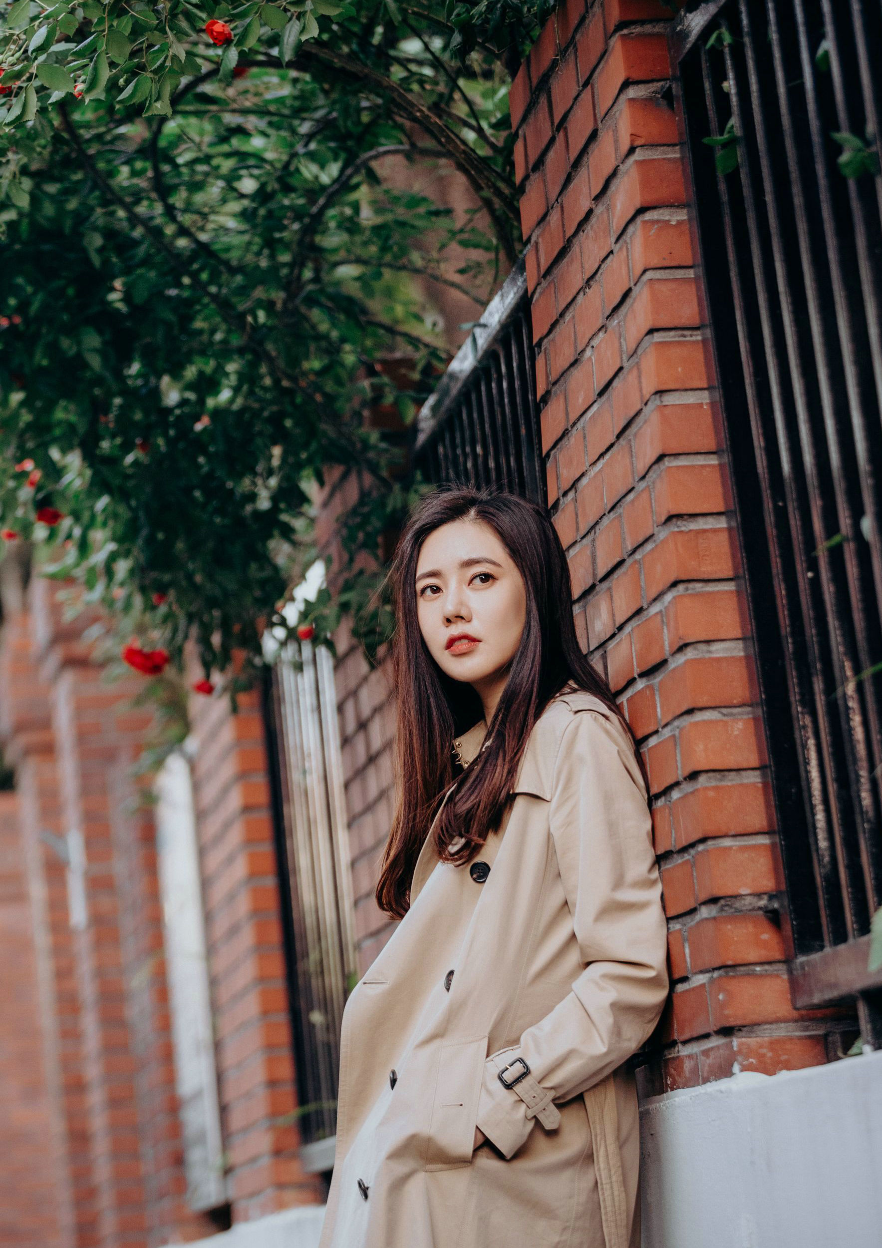 秋瓷炫高清壁纸，嫁入中国的韩国女星