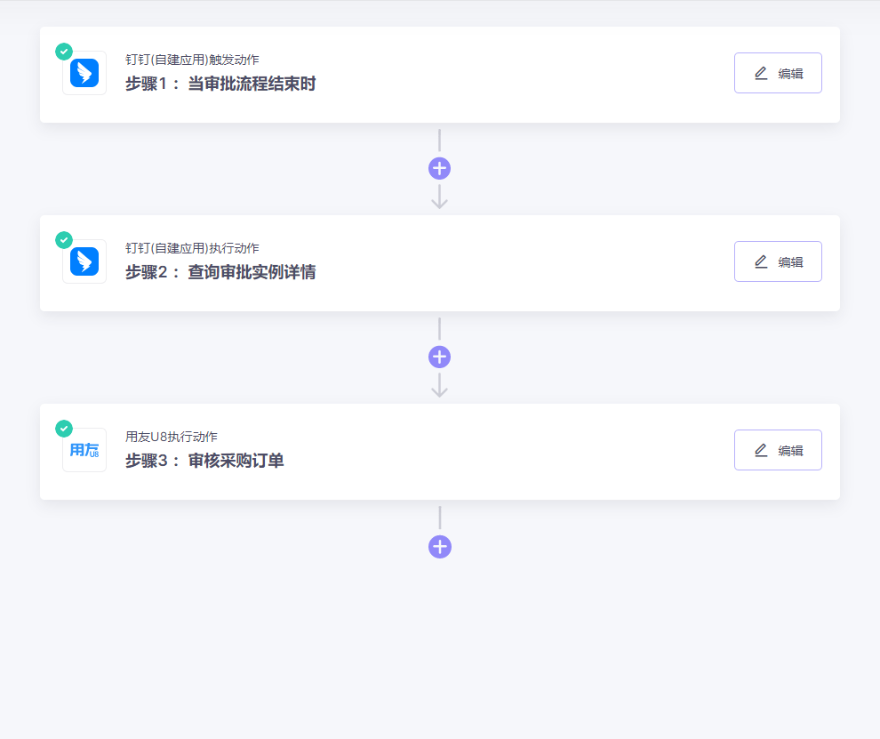 钉钉自建无需API开发连接用友U8，实现审批单据自动同步