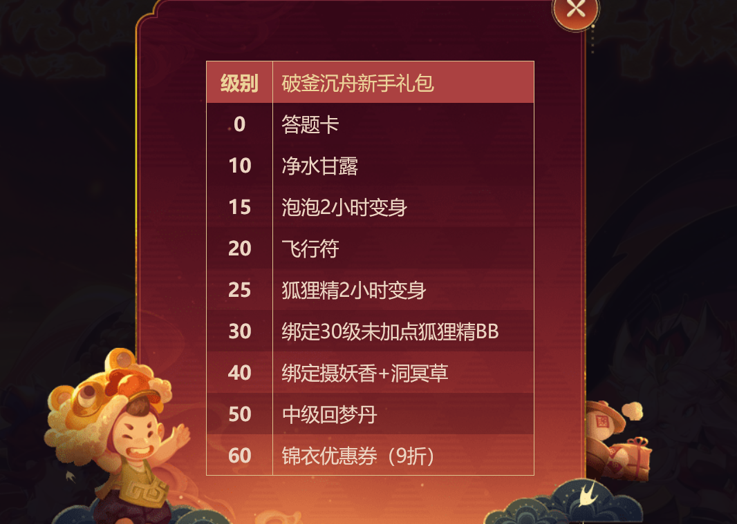 梦幻西游：1.25维护公告，解释一下新手芙蓉礼包
