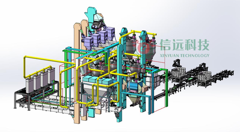 信远经典项目 | 年产20万吨粉剂水溶肥全自动生产线