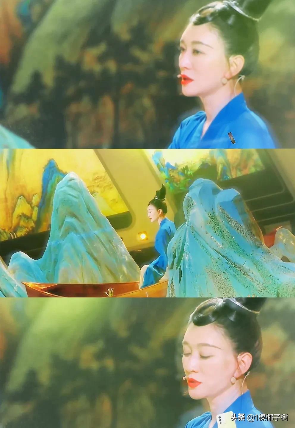 水墨画的李小冉 清新脱俗 媲美瑶池王母