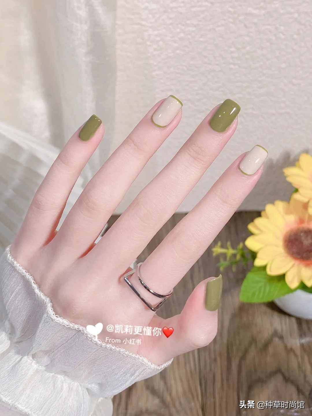 美甲图片简单大方显白(春日时髦美甲等你来做)