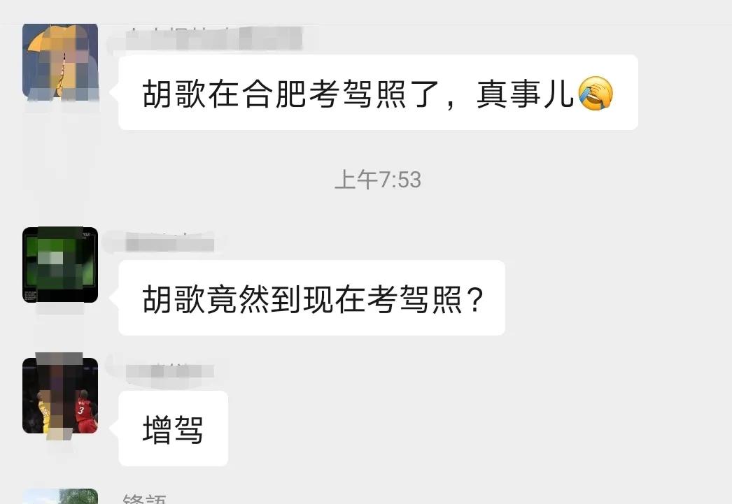 胡歌没有驾照？