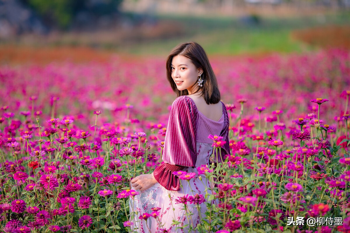 春天与花儿一起拍照，6个摄影口诀，拍摄意境唯美的人像大片