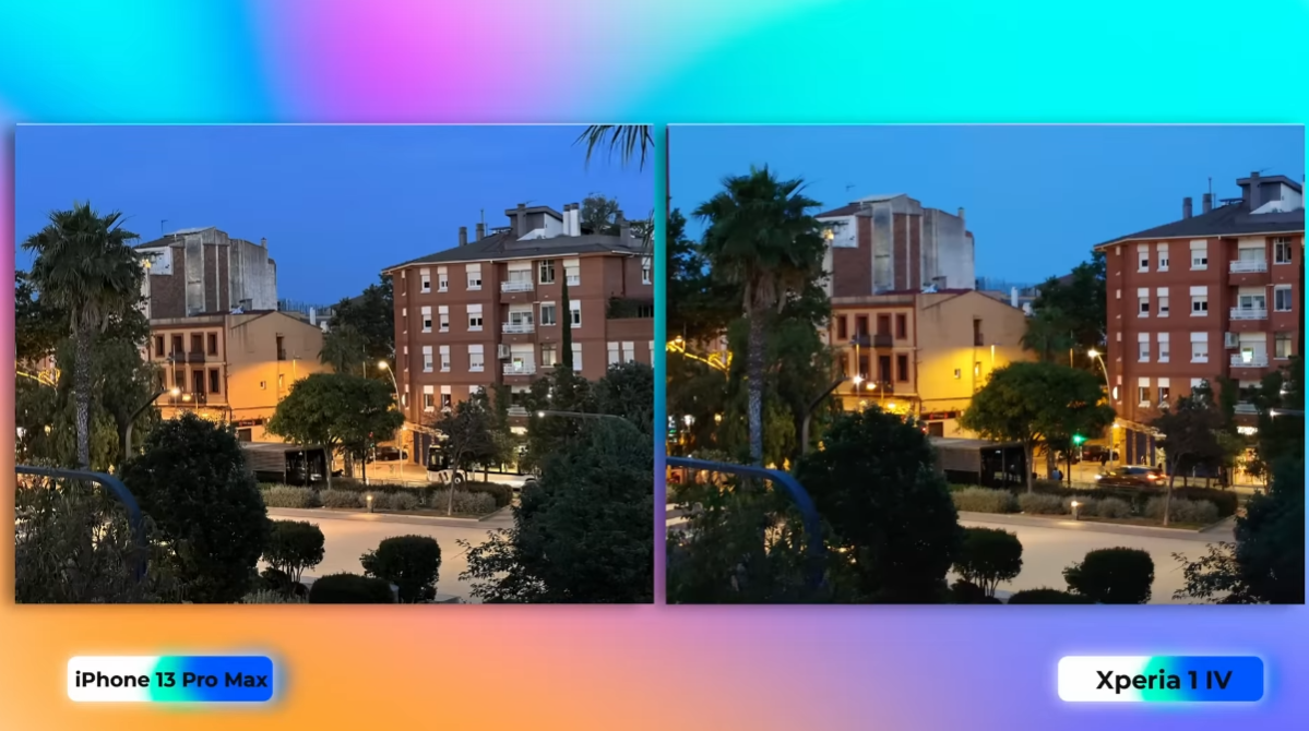 索尼Xperia1IV拍照对比苹果13ProMax，高端机皇的较量，难分伯仲
