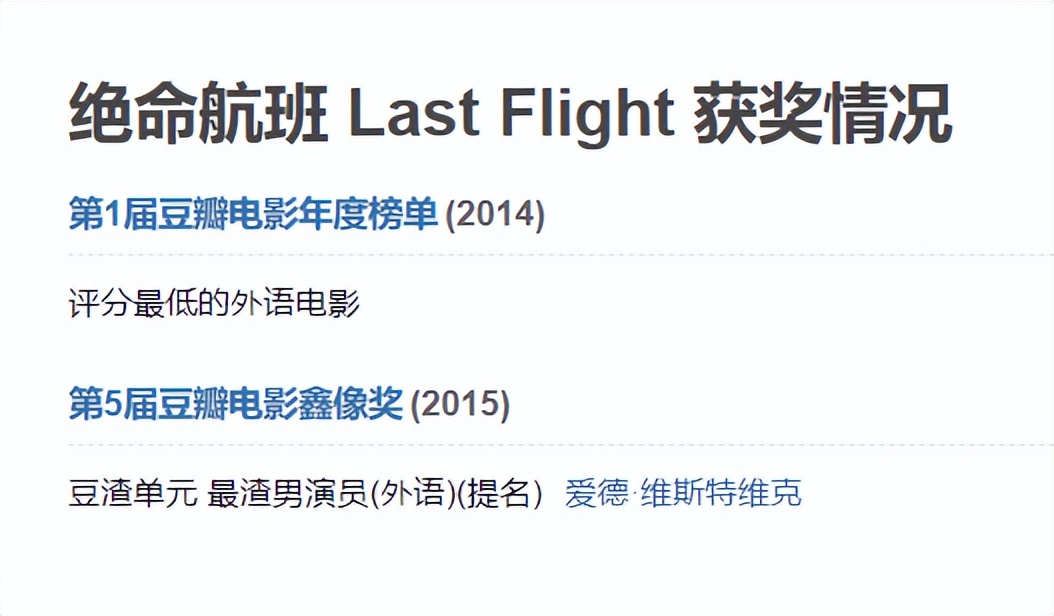 第一届豆瓣电影年度榜单，评分最低的外语电影，你踩坑了吗？