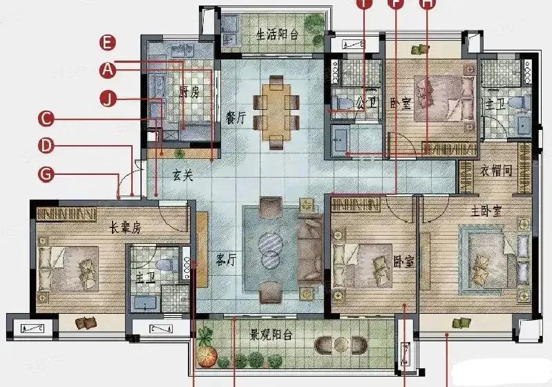 市面上11个最好的160平米户型-市面上11个最好的160平米户型图 - 114