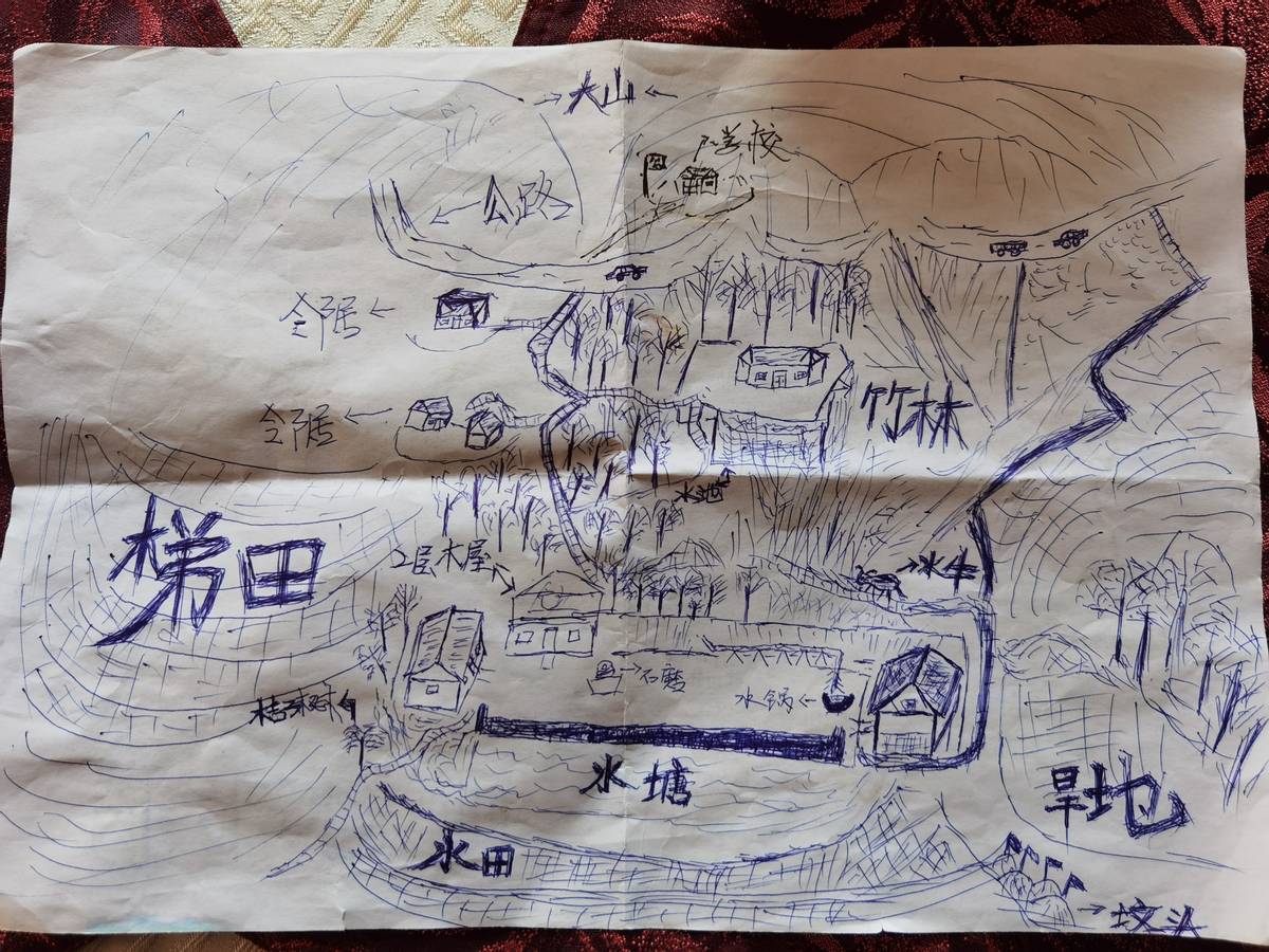 手繪家鄉(xiāng)地圖在抖音尋親，河南男子被拐33年后找到家