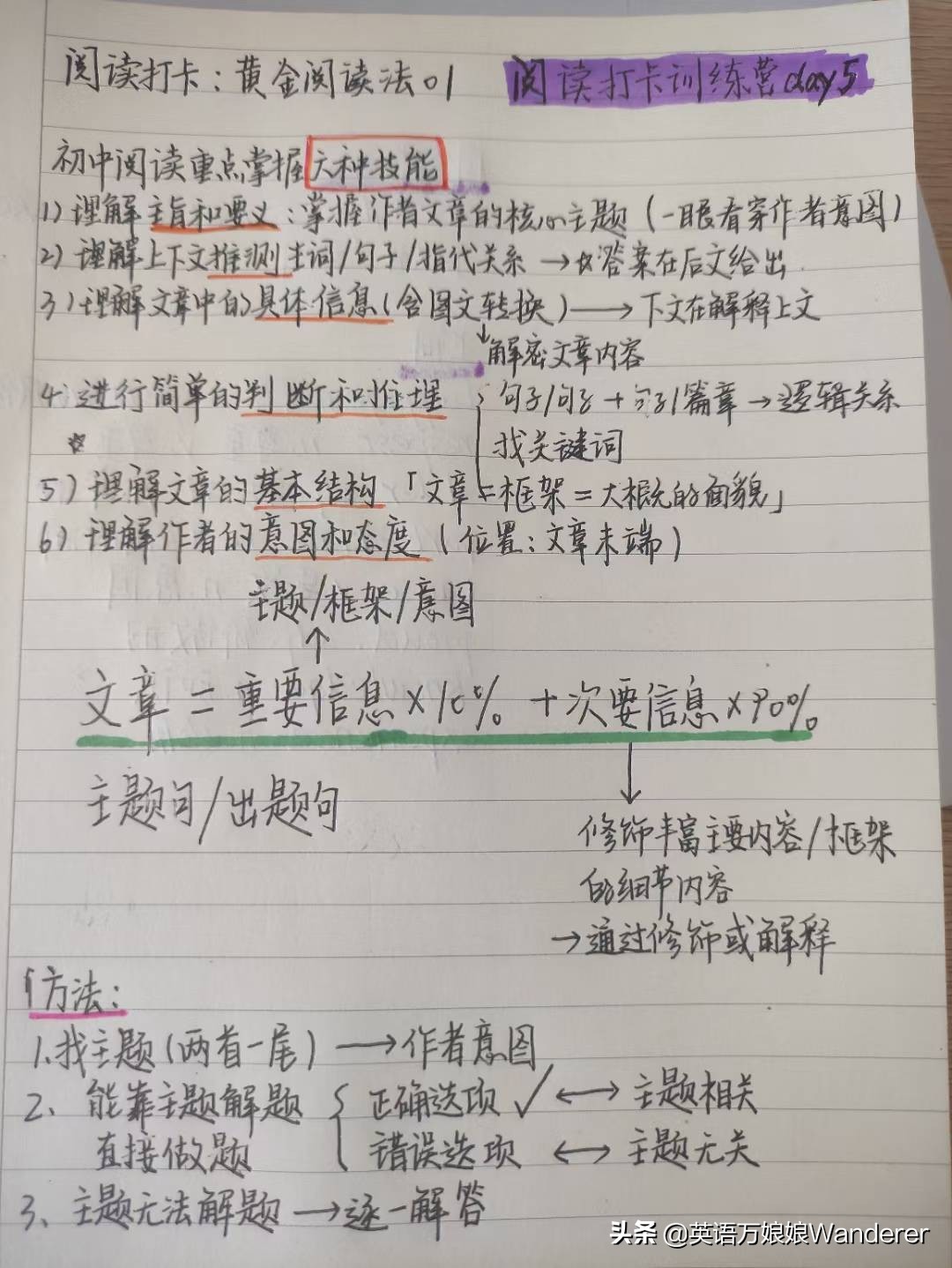 一口气带娃练了5个月阅读打卡，我们搭建起了系统的英语做题方法