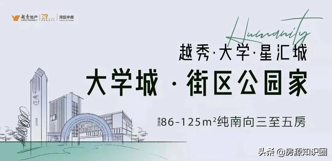 「广州国际创新城」越秀·大学·星汇城楼盘简介。4.8万/平