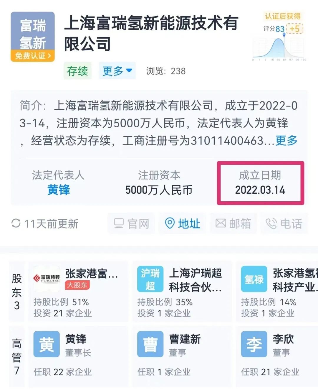国富氢能：富瑞特装5600万卖给董事长外甥的公司，现在值80亿