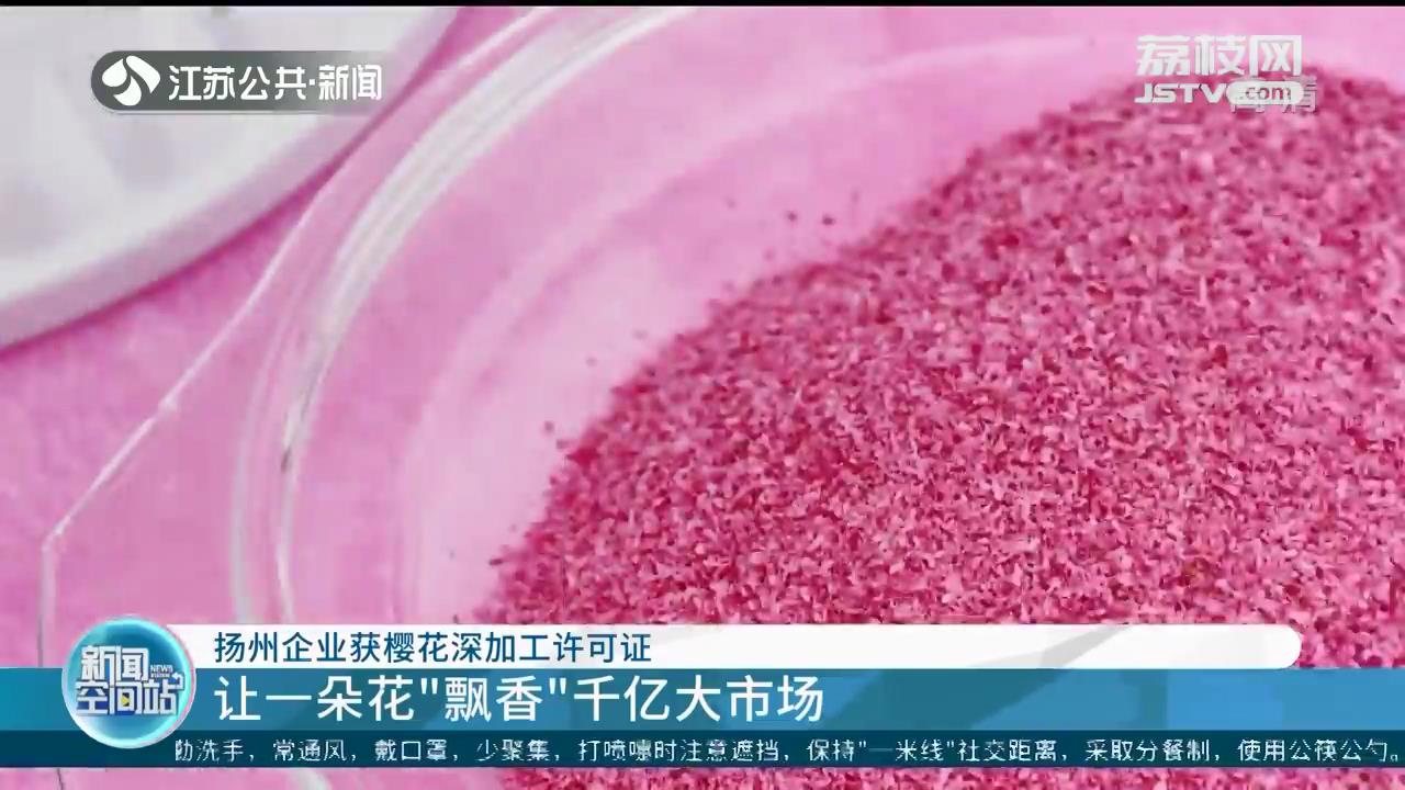 让一朵花“飘香”千亿大市场 江苏一扬州企业获樱花深加工许可证