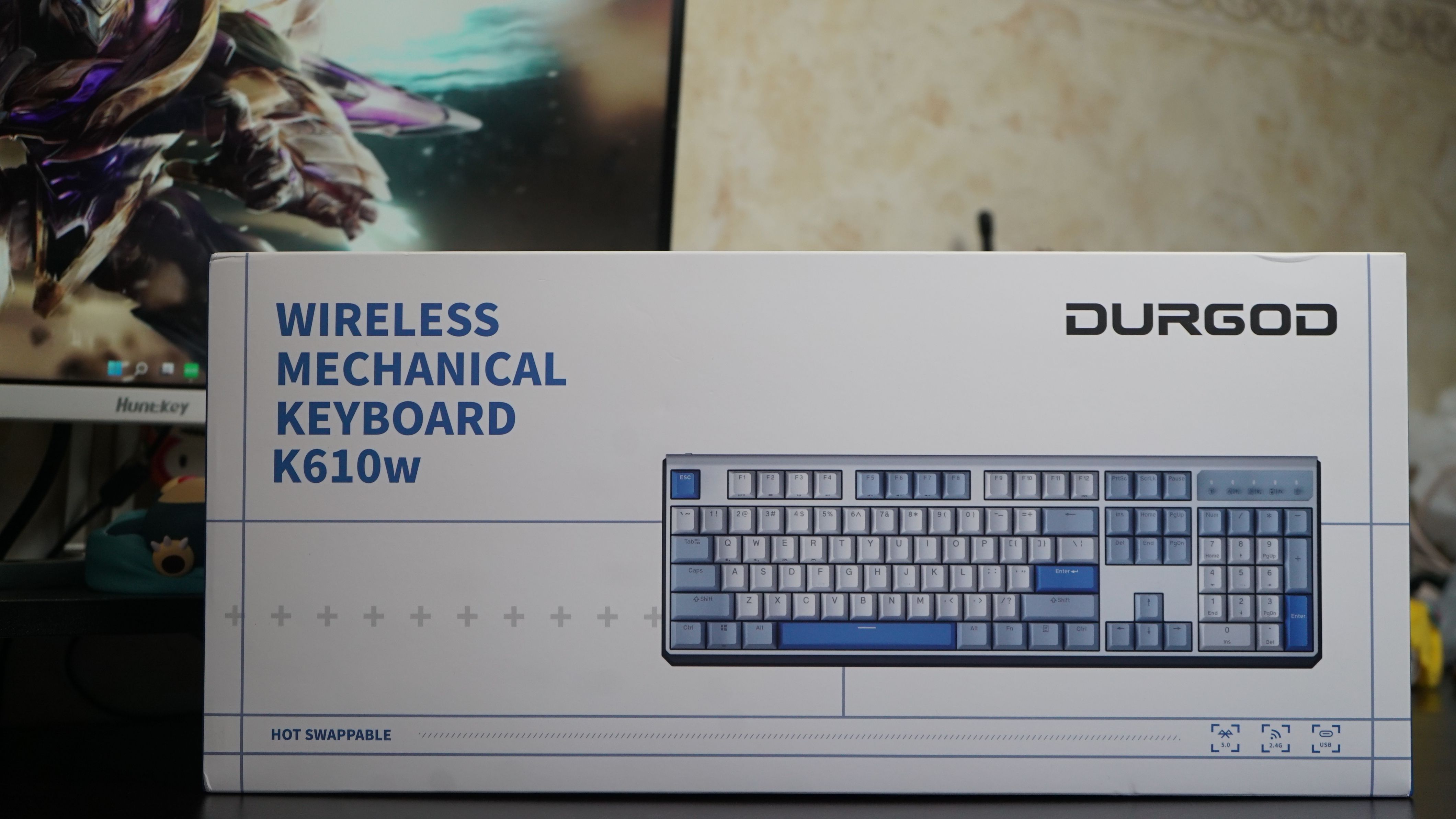 高颜值三模键盘哪家强？支持热插拔的杜伽K610w键盘值得一试