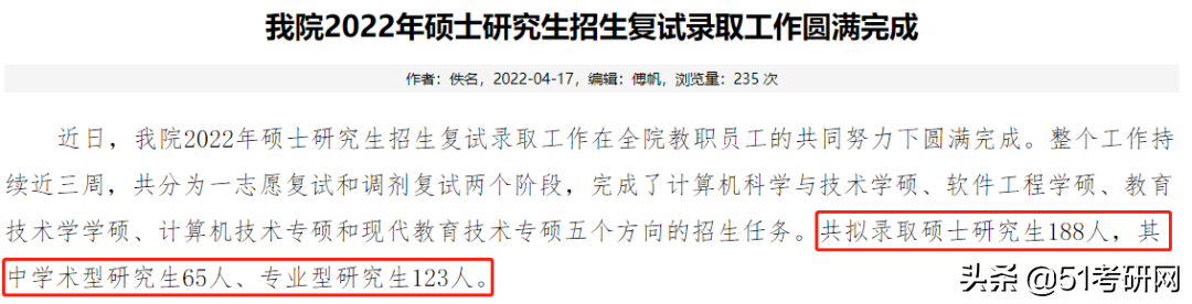 22考研录取人数公布了，这些高校有扩招