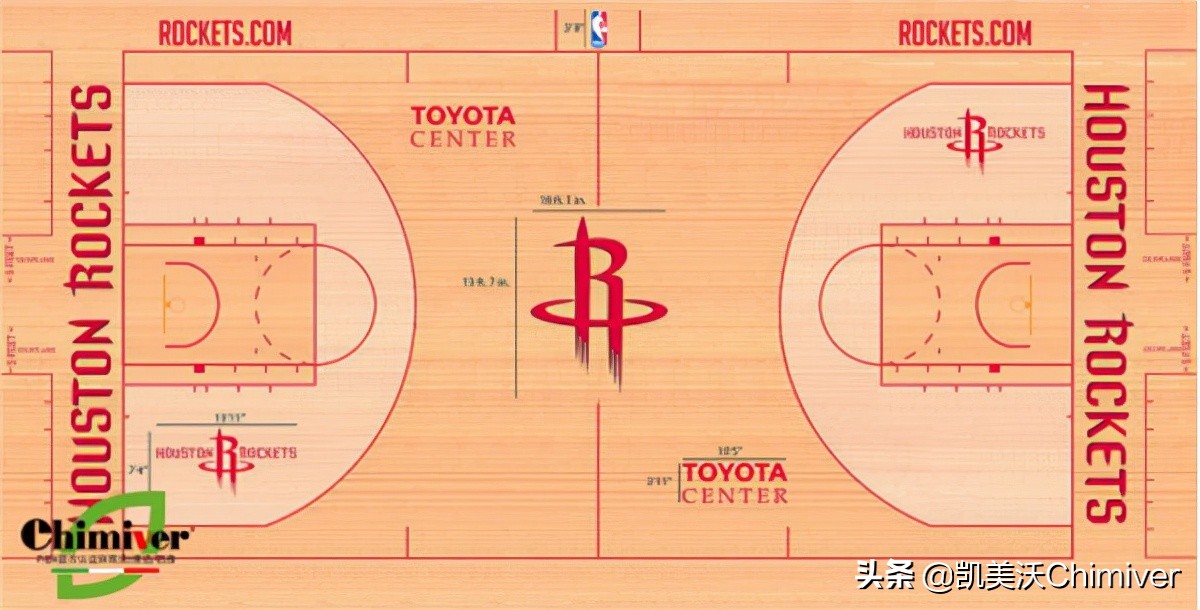 nba火箭为什么是红色(NBA-回忆火箭队主场运动木地板彩漆变化史)