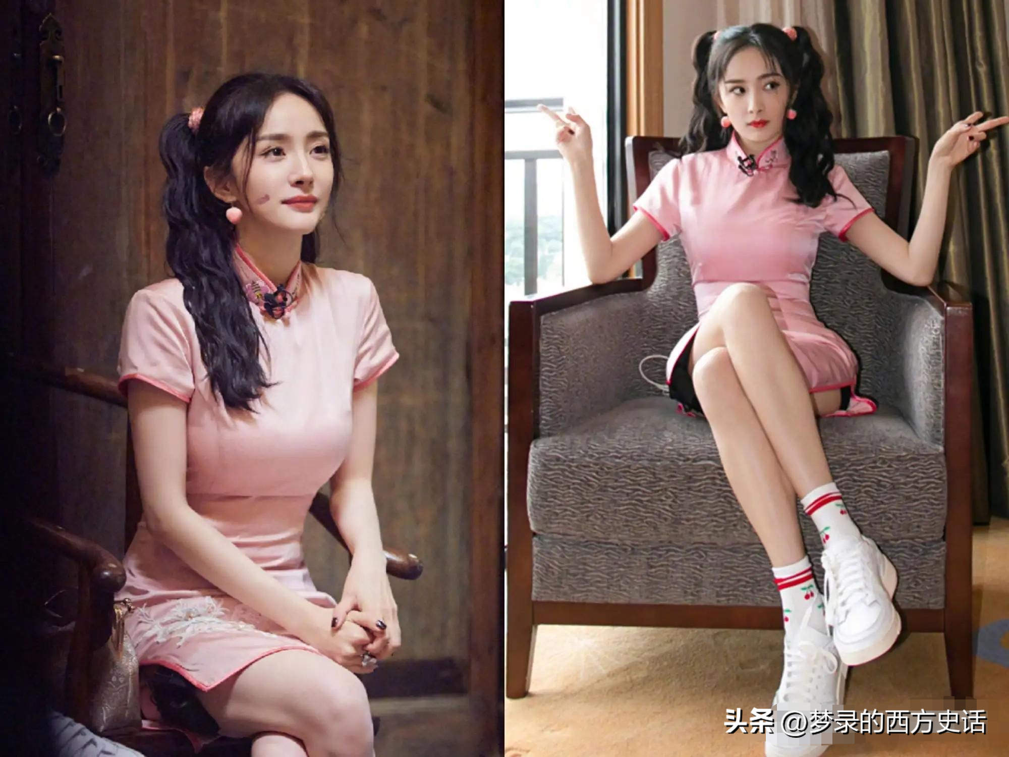 上半身貌美如花，下半身歪七八扭，这9位女星镜头前后反差好大